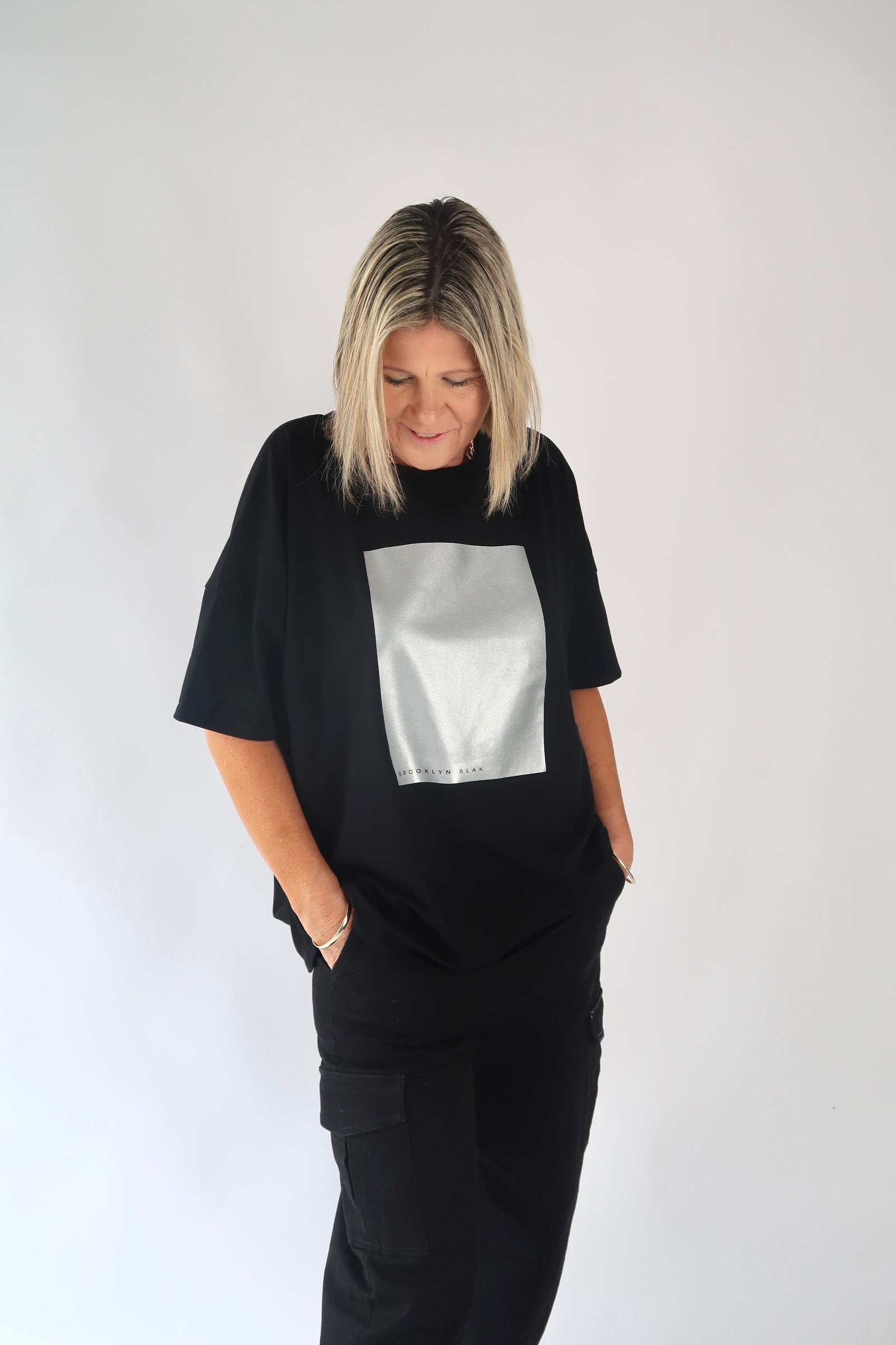 PLATINUM OVERSIZED TEE