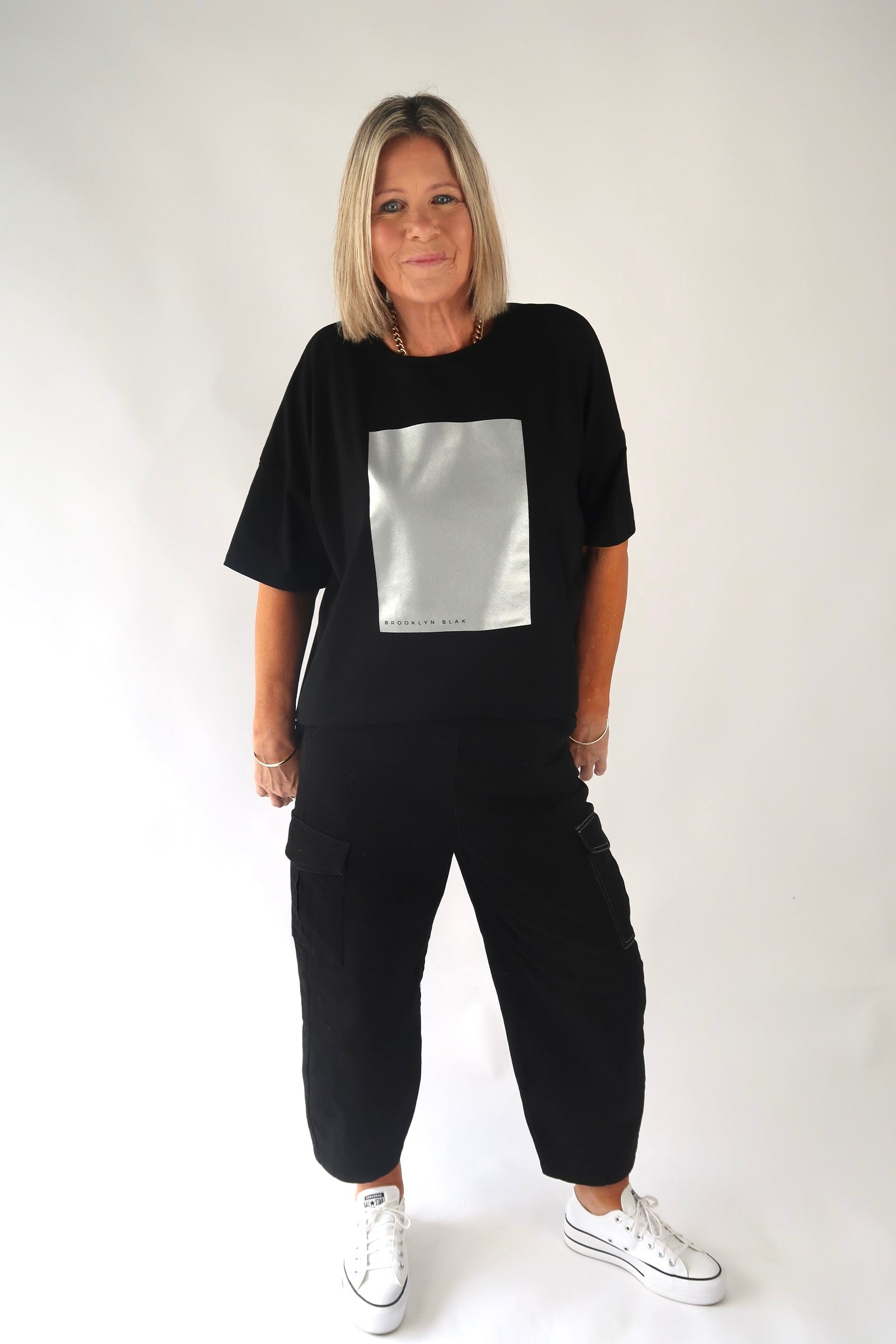 PLATINUM OVERSIZED TEE