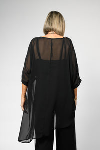 LEAH TOP BLACK - Brooklyn Blak