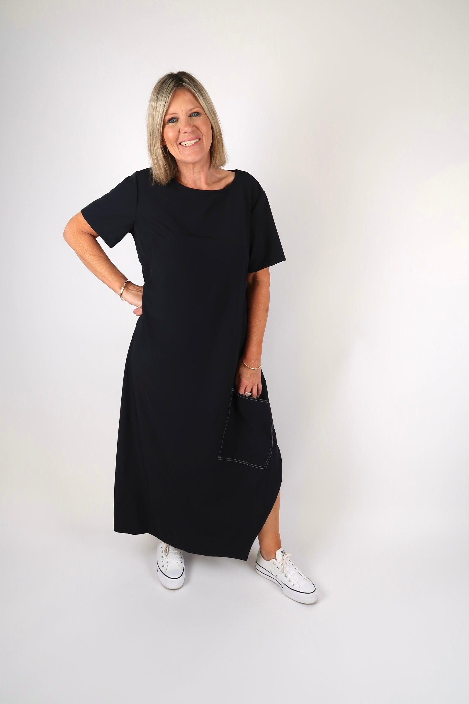 RHODE DRESS MIDNIGHT NAVY