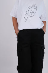 FACE OVERSIZED TEE WHITE