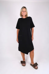 WYOMING TEE DRESS BLACK