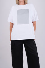 PLATINUM OVERSIZED TEE WHITE