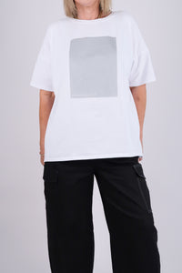 PLATINUM OVERSIZED TEE WHITE