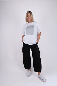 PLATINUM OVERSIZED TEE WHITE