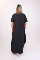 RHODE DRESS CHARCOAL