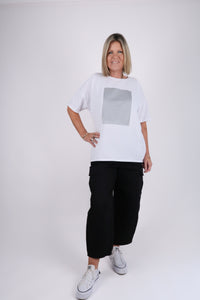PLATINUM OVERSIZED TEE WHITE