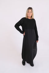 RHODE DRESS LONG SLEEVE - BLACK