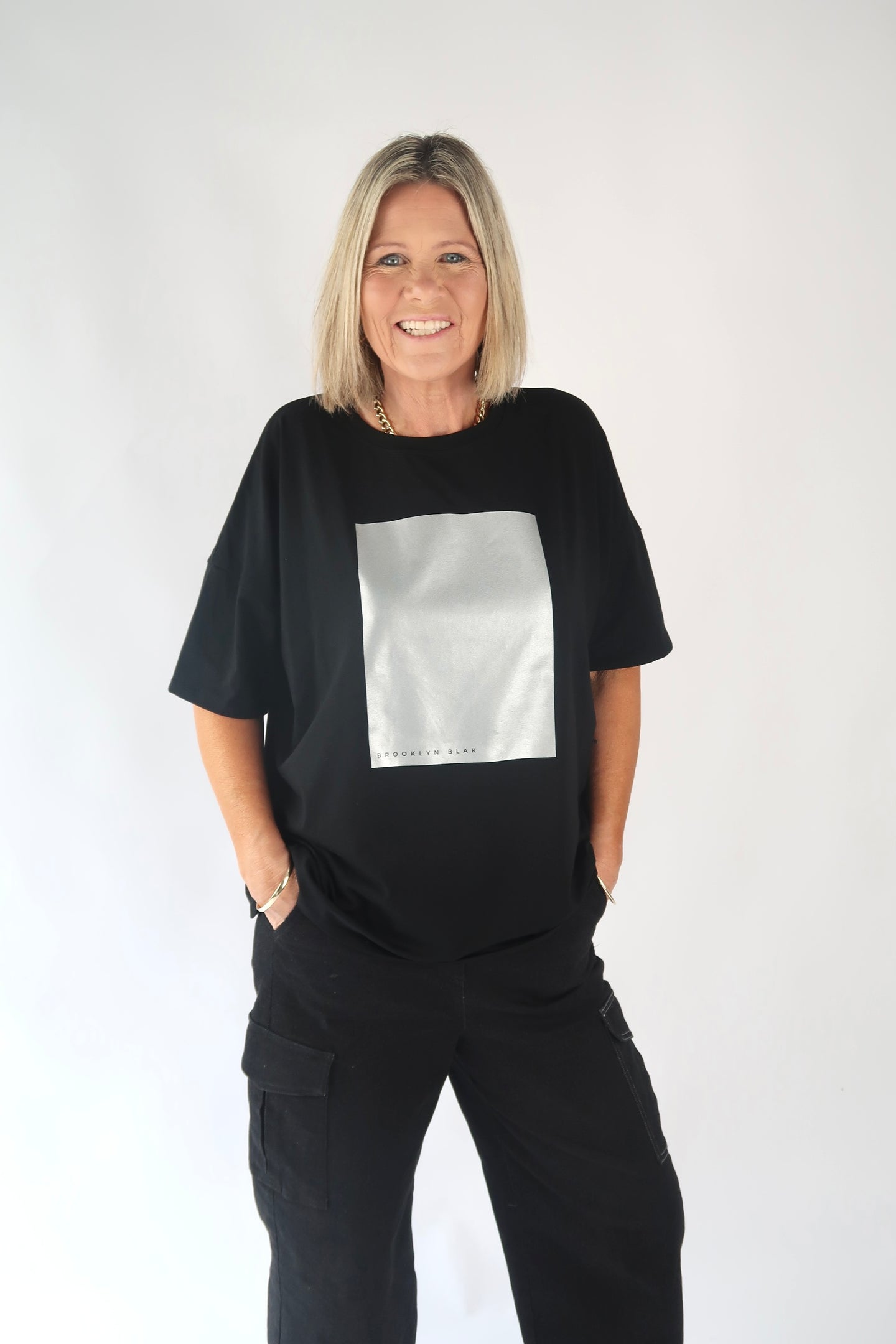 PLATINUM OVERSIZED TEE