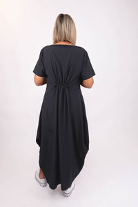 RHODE DRESS CHARCOAL