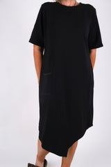 WYOMING TEE DRESS BLACK