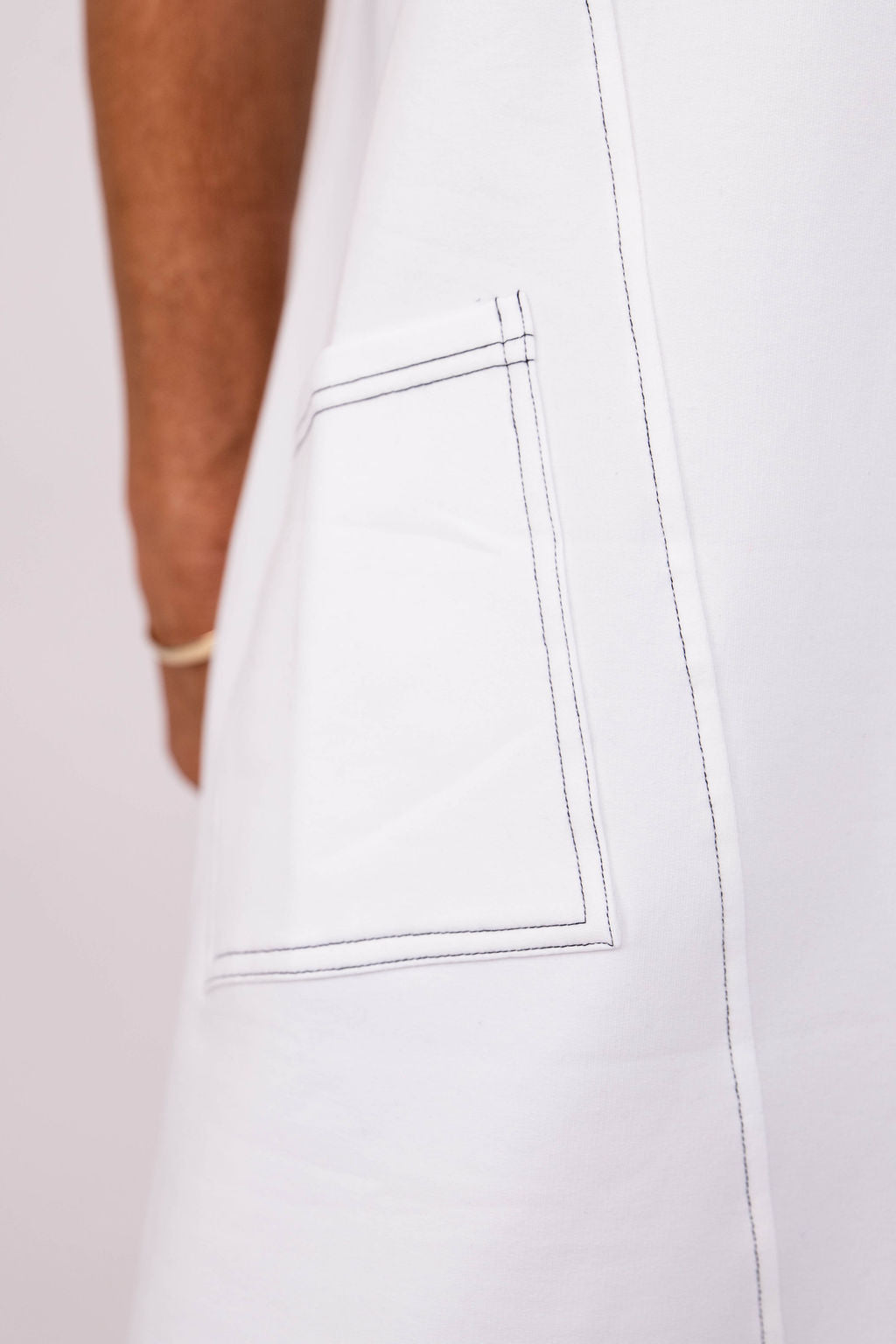 WYOMING TEE DRESS WHITE