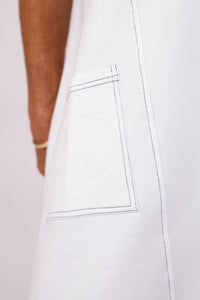 WYOMING TEE DRESS WHITE