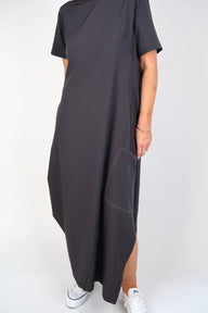 RHODE DRESS CHARCOAL