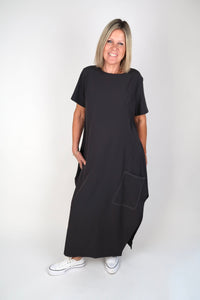 RHODE DRESS CHARCOAL