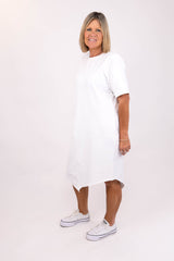WYOMING TEE DRESS WHITE