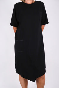 WYOMING TEE DRESS BLACK