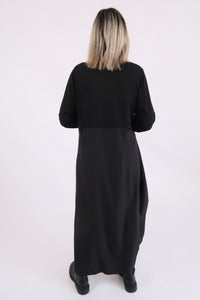 RHODE DRESS LONG SLEEVE - BLACK