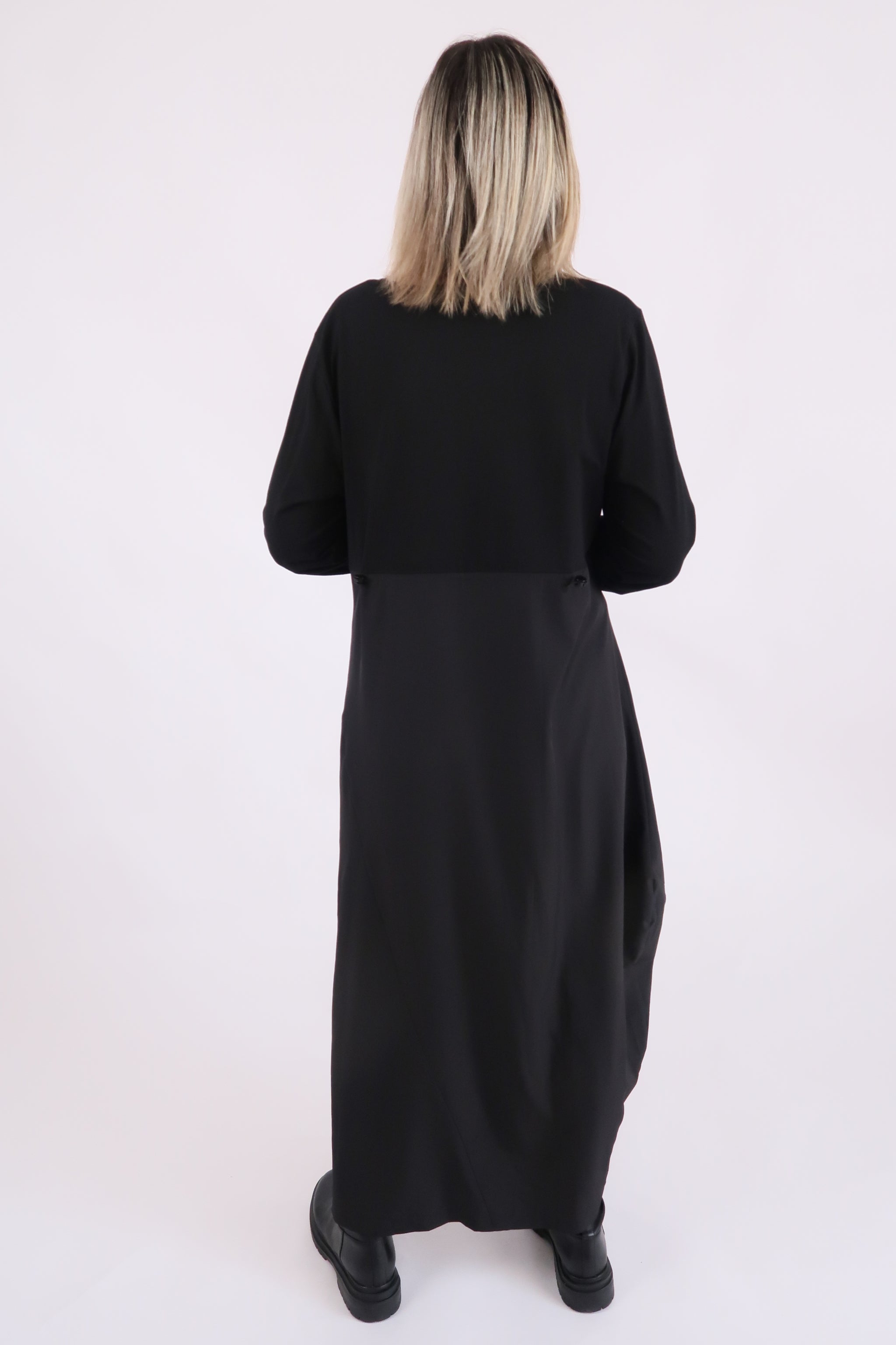 RHODE DRESS LONG SLEEVE - BLACK