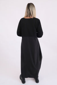 RHODE DRESS LONG SLEEVE - BLACK