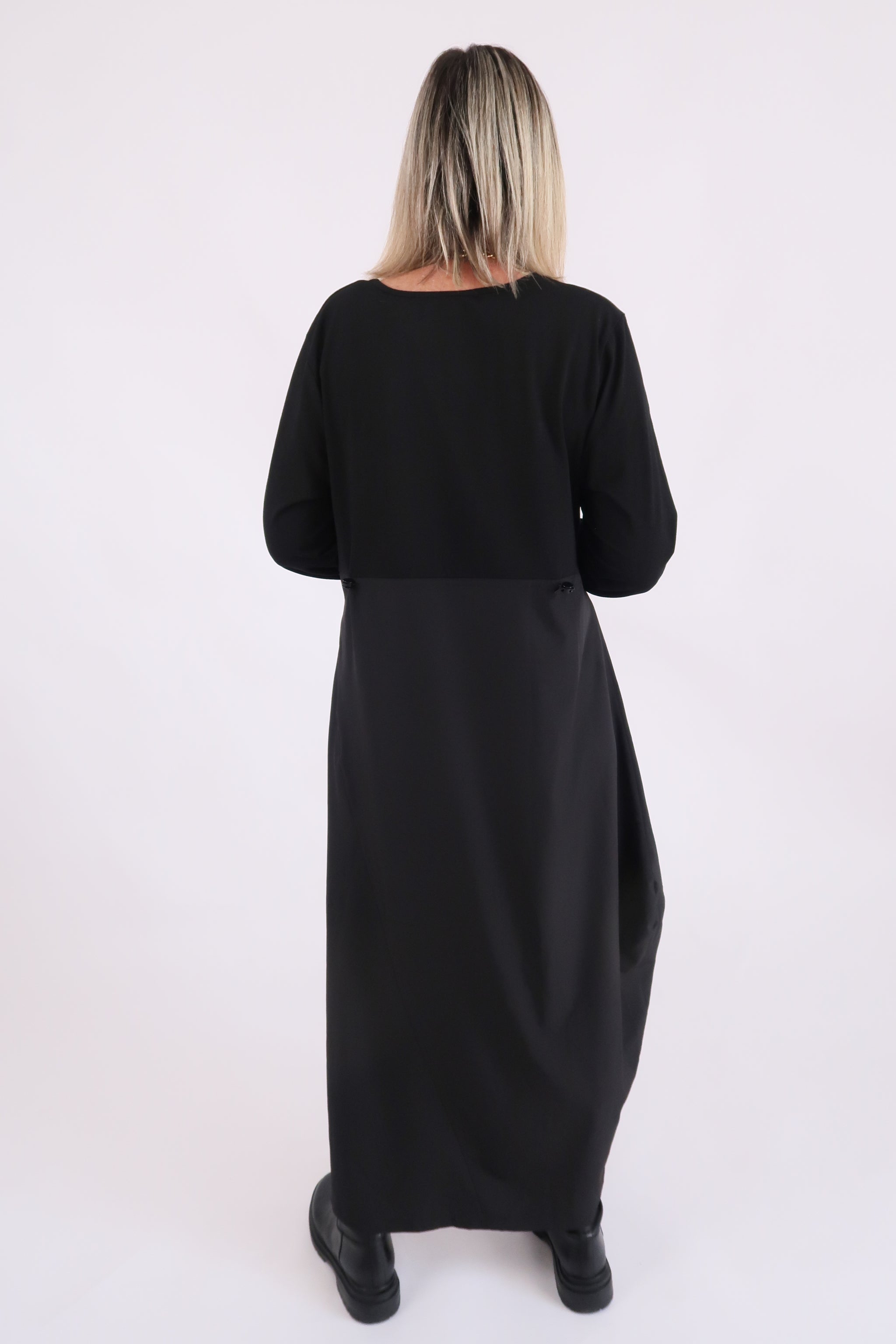 RHODE DRESS LONG SLEEVE - BLACK