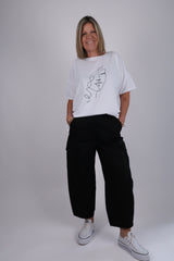 FACE OVERSIZED TEE WHITE