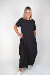 RHODE DRESS CHARCOAL