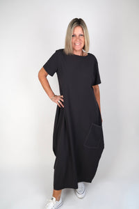 RHODE DRESS CHARCOAL