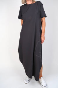 RHODE DRESS CHARCOAL