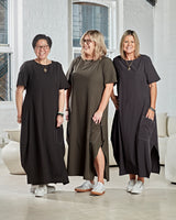 RHODE DRESS CHARCOAL