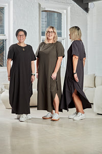 RHODE DRESS CHARCOAL
