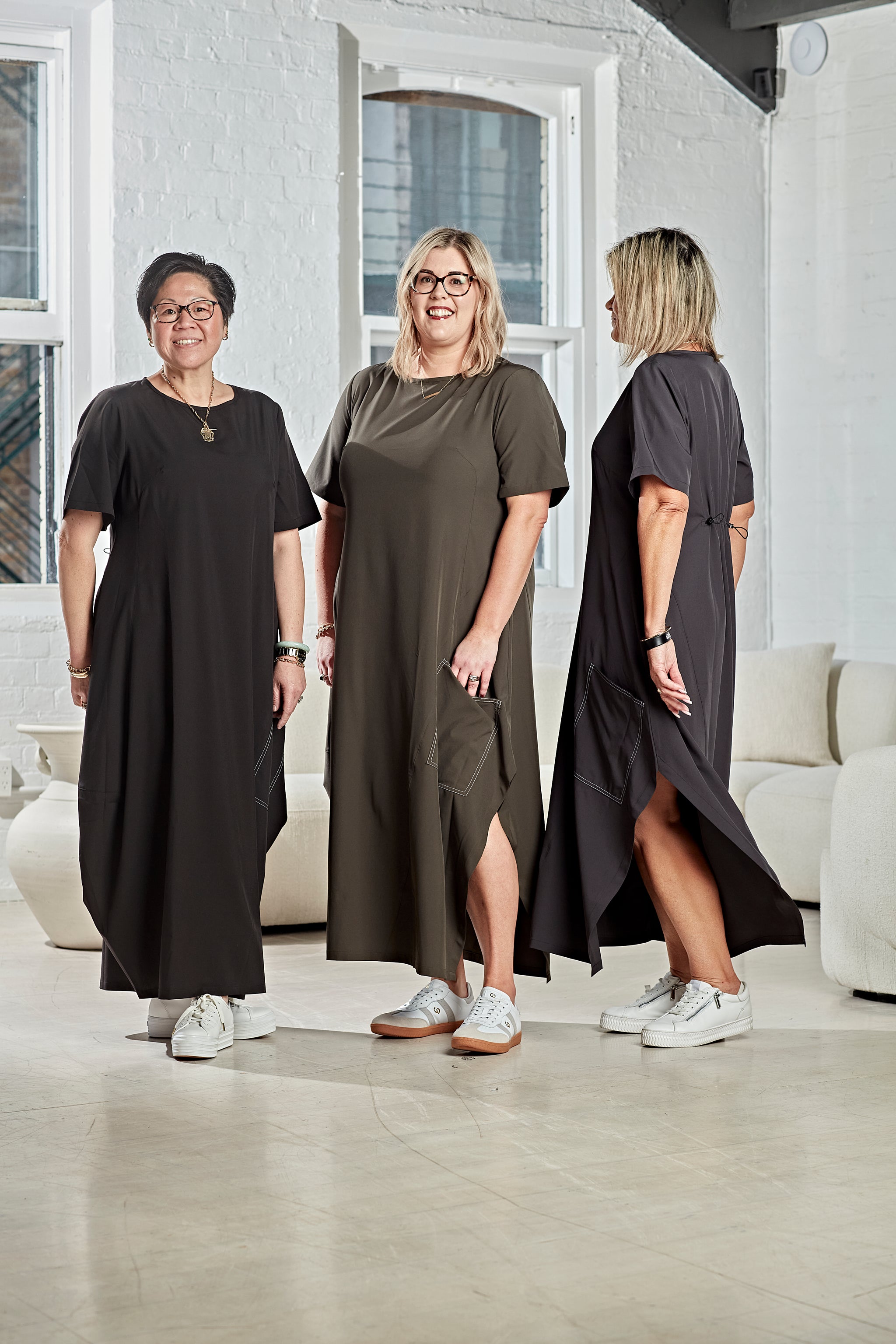 RHODE DRESS CHARCOAL