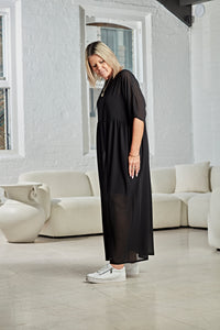 CHIFFON MAXI DRESS