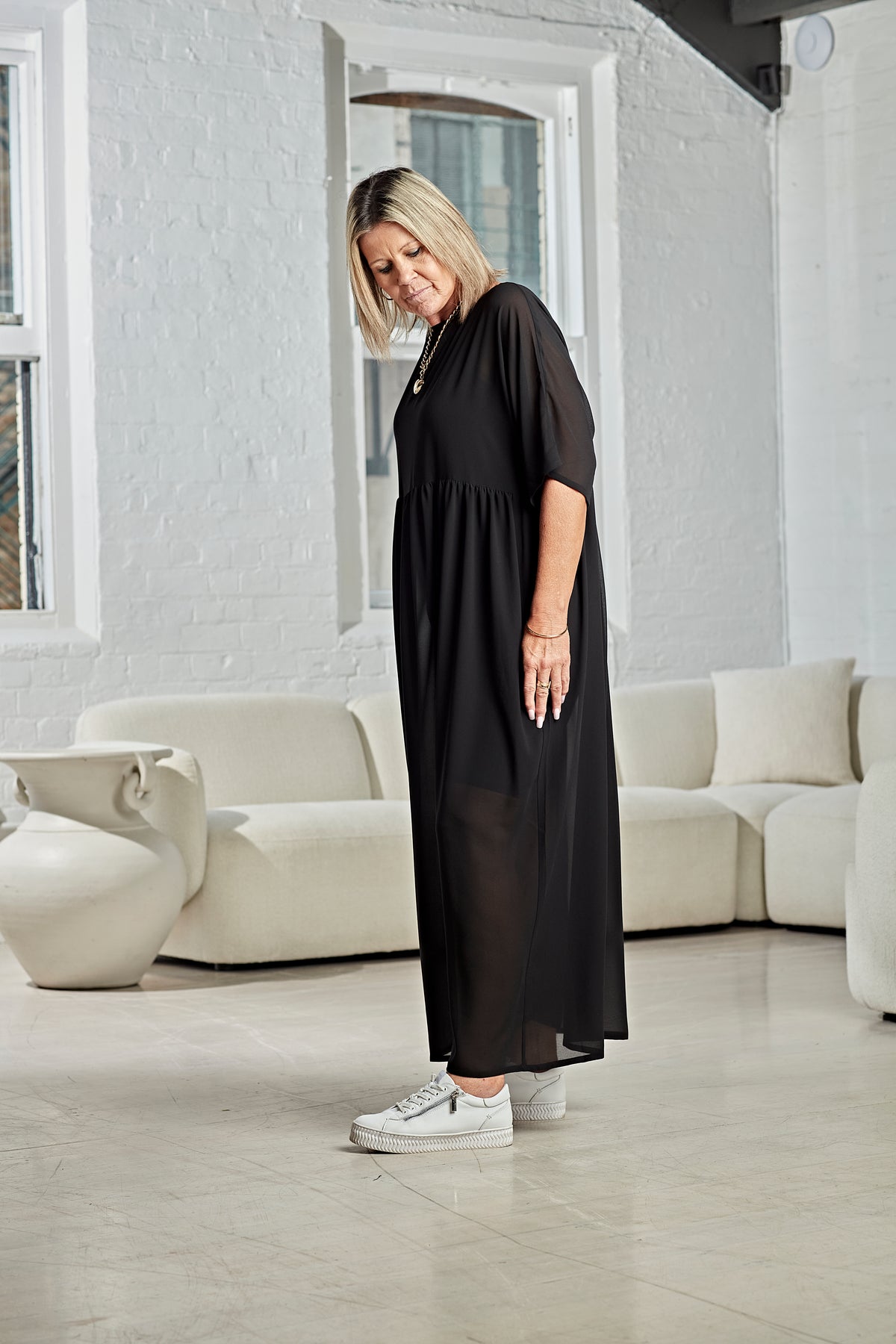 CHIFFON MAXI DRESS