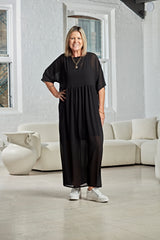 CHIFFON MAXI DRESS