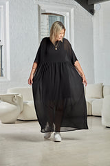 CHIFFON MAXI DRESS