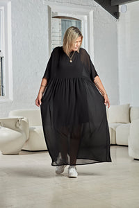 CHIFFON MAXI DRESS