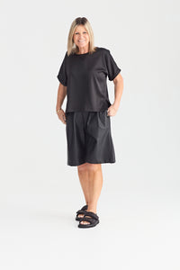 INDY SHORT FAUX LEATHER