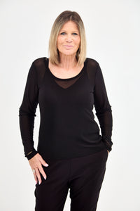 DOUBLE TAKE MESH TOP