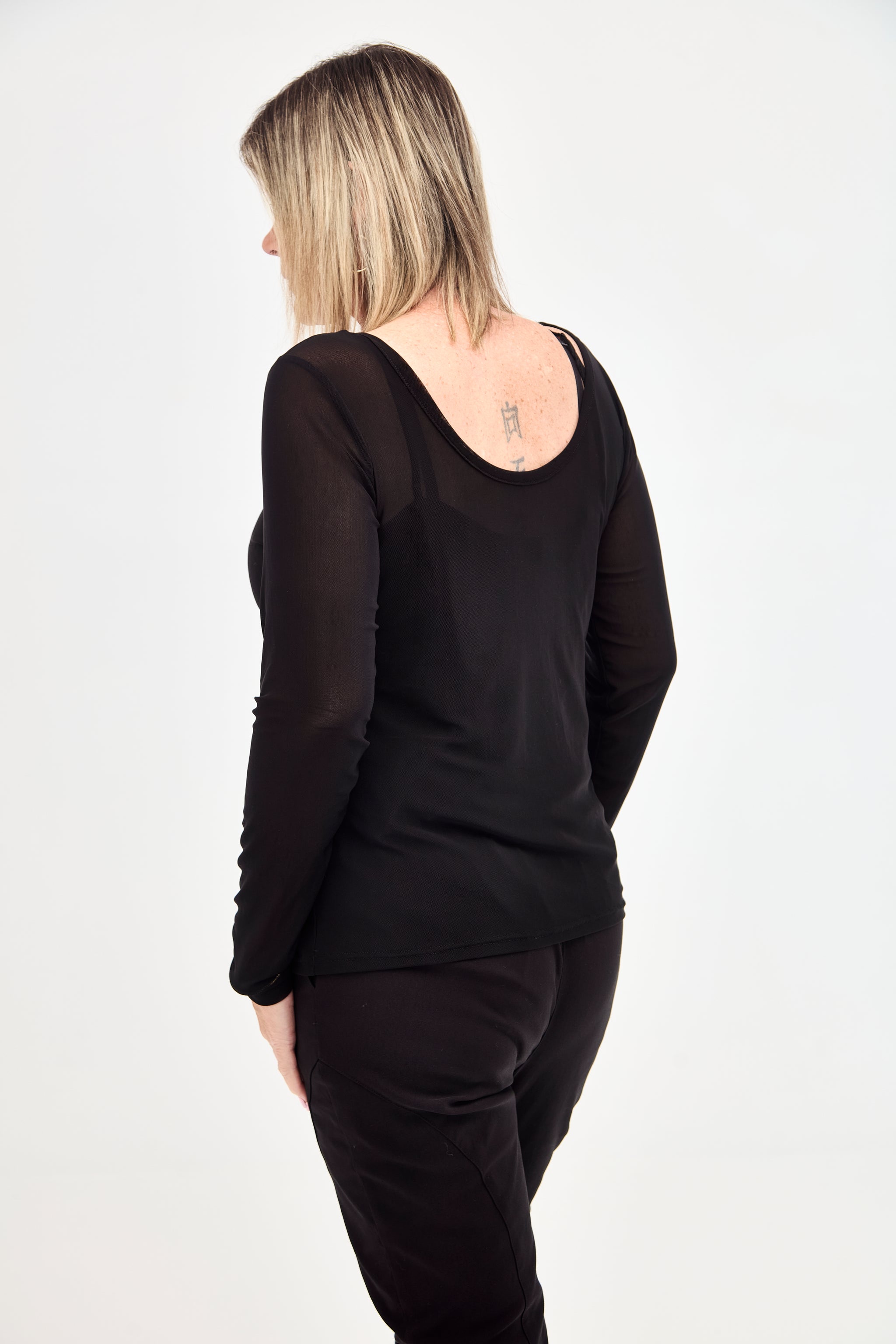DOUBLE TAKE MESH TOP