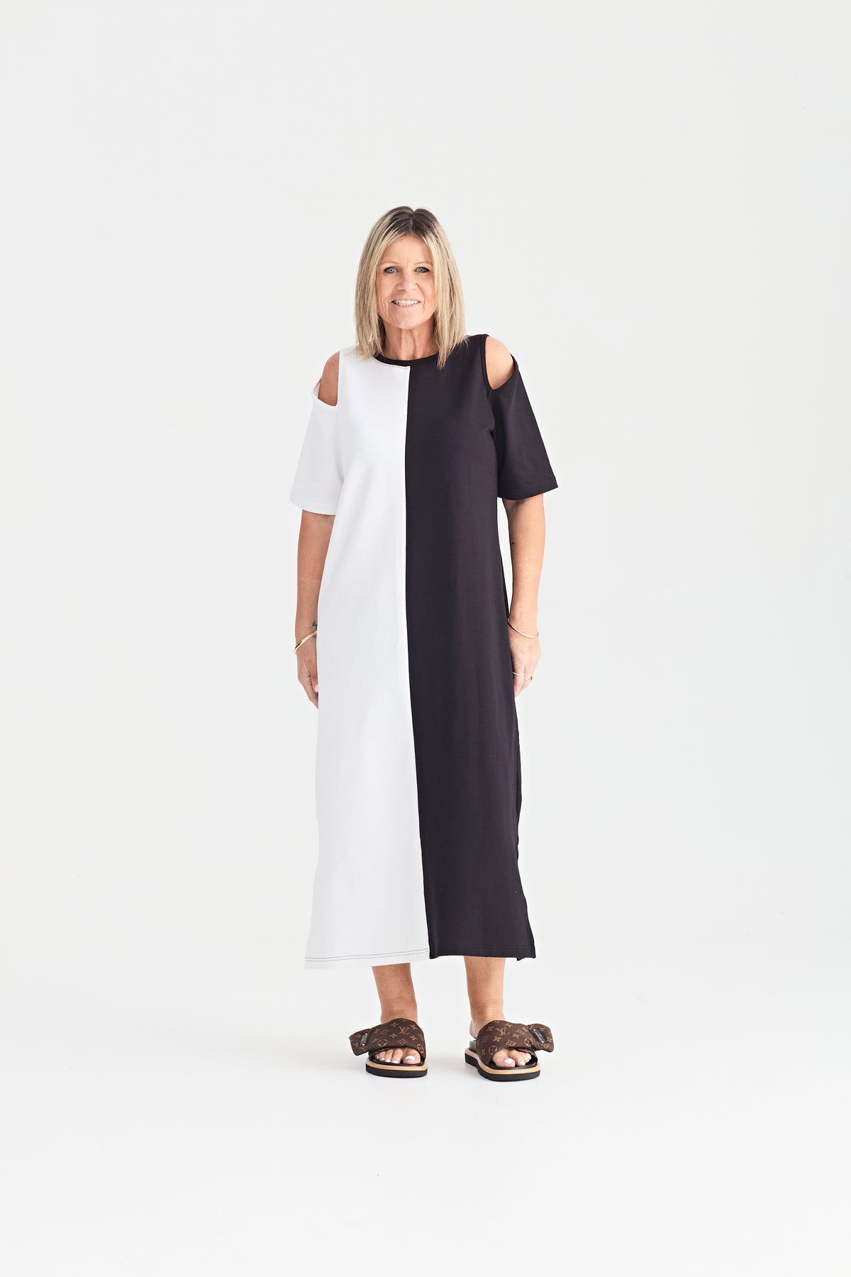 CAPRI MONOCHROME DRESS
