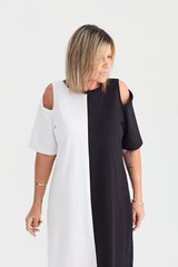 CAPRI MONOCHROME DRESS