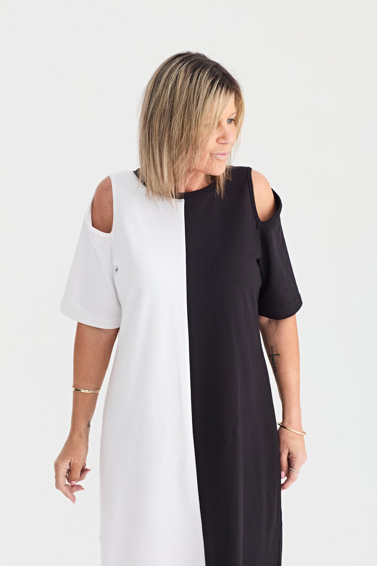 CAPRI MONOCHROME DRESS