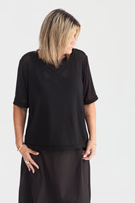 SECOND LOOK MESH TOP