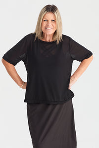 SECOND LOOK MESH TOP