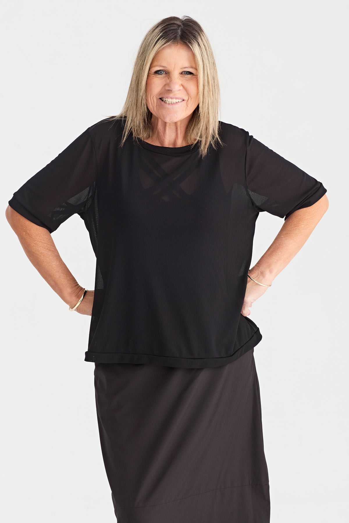 SECOND LOOK MESH TOP