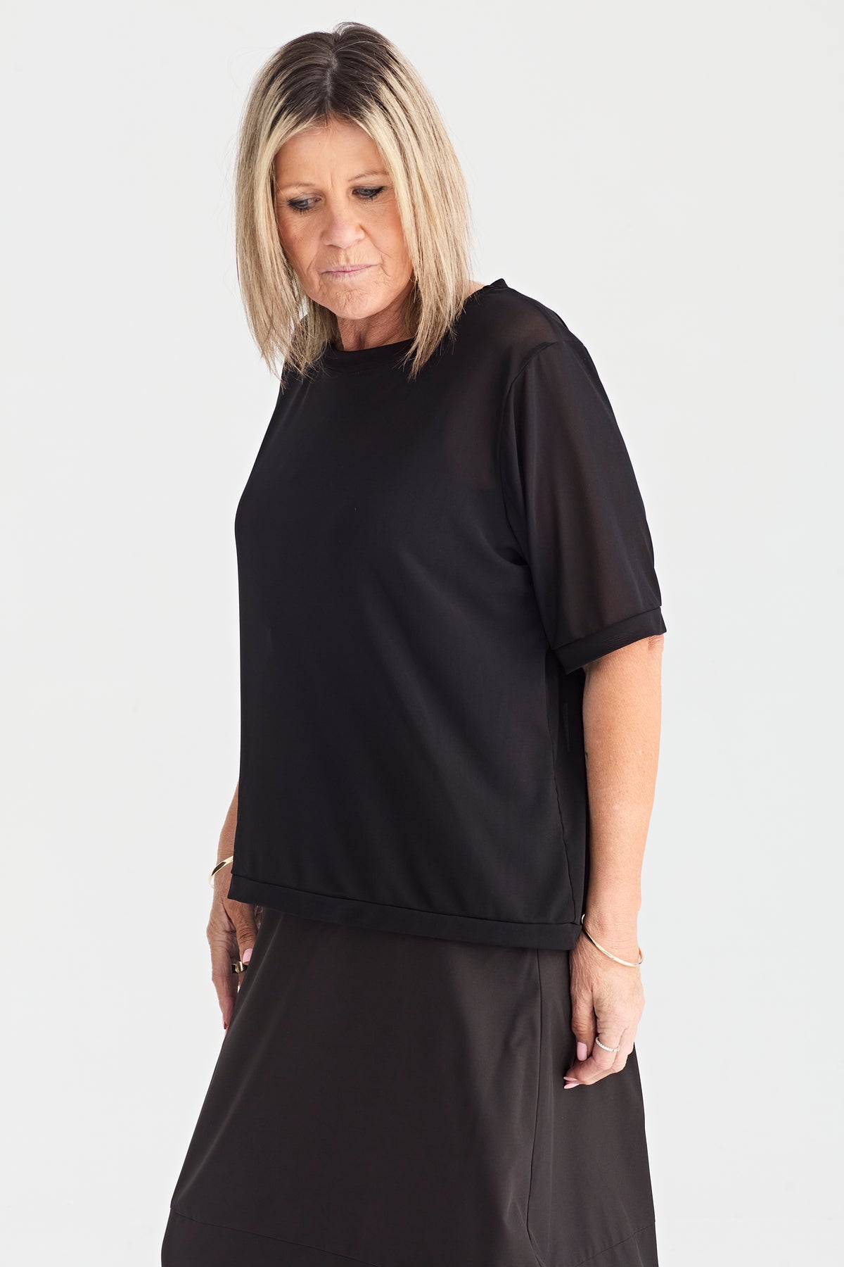 SECOND LOOK MESH TOP