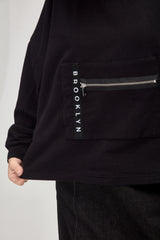 OVERSIZED MACHA ZIP SWEAT