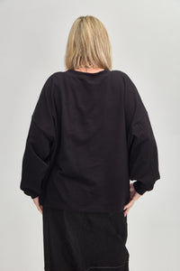 OVERSIZED MACHA ZIP SWEAT