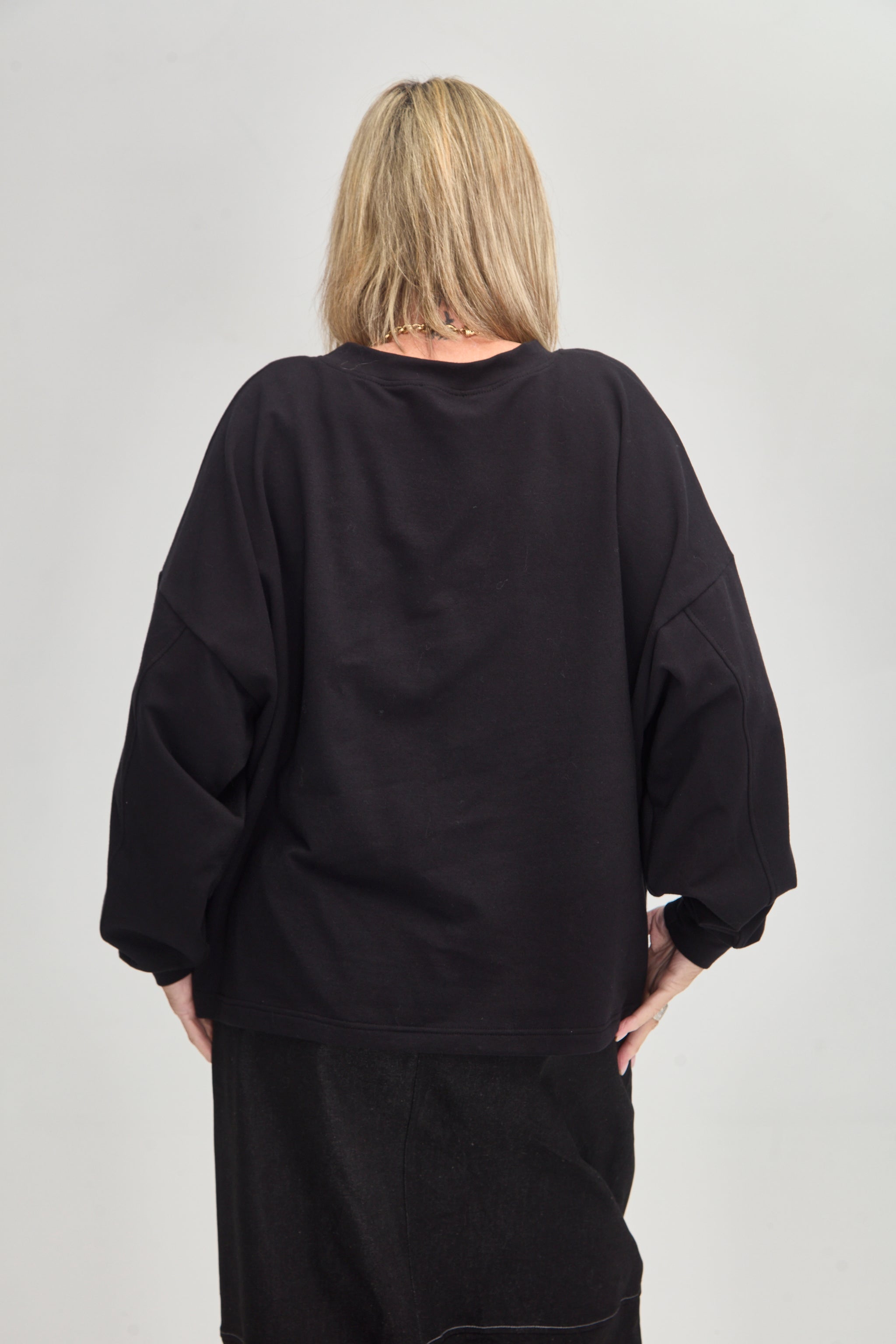 OVERSIZED MACHA ZIP SWEAT